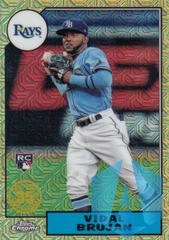 2022 Topps Chrome Vidal Brujan 1987 Mojo Refractor Rookie RC #T87C-17 Rays